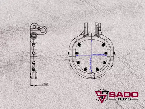 Spiked Base Ring Drawing