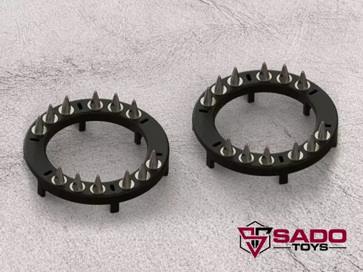 Bra Cups Circle Spikes