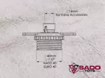 Gas Mask Valve Dimensions small