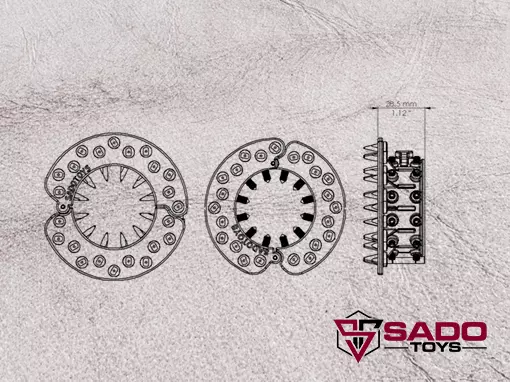 Couple Kali Ring DimensionsSA