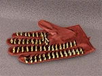 Spiked Gloves Red-Gold small